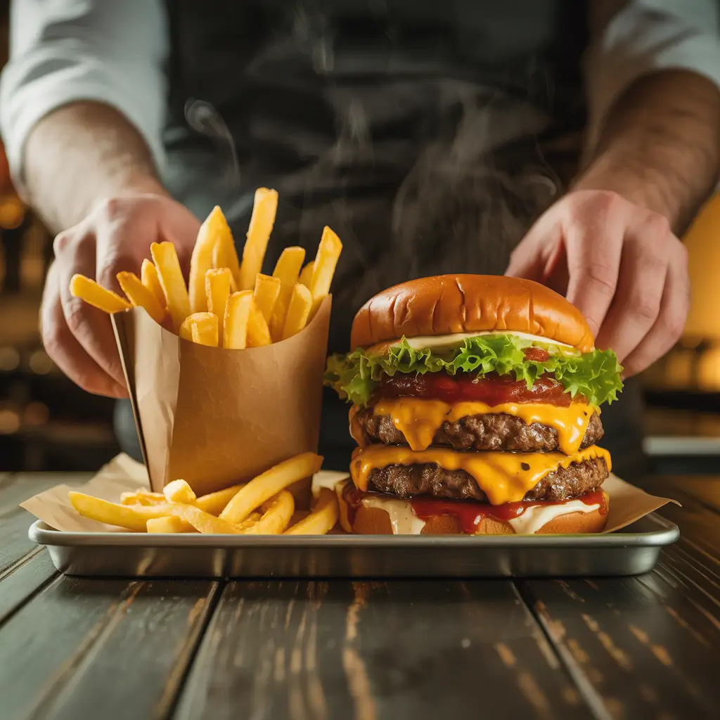 Delicious food hero background
